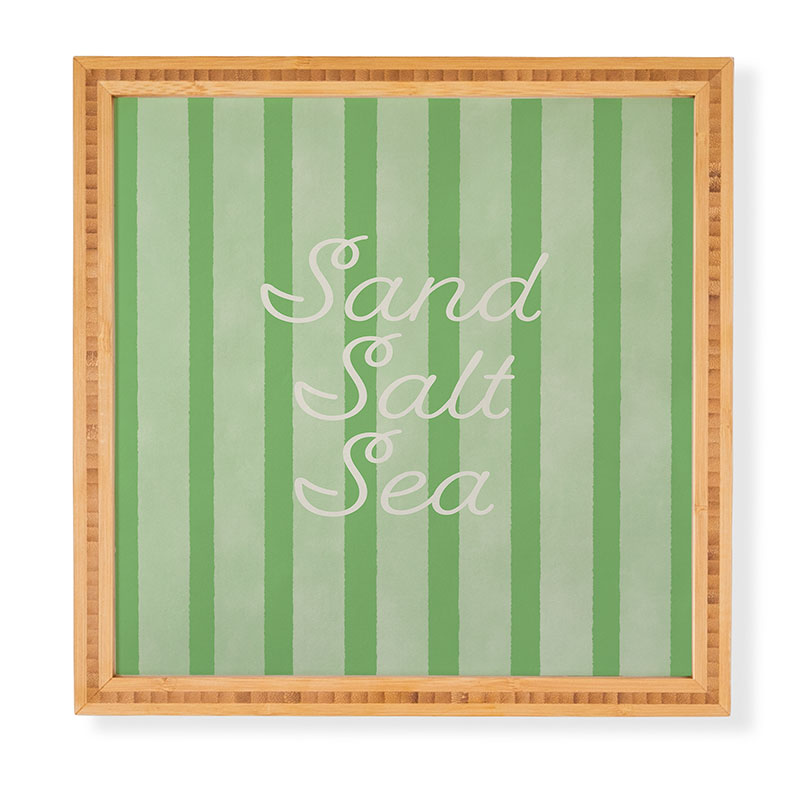 DENY Designs sand salt sea Framed Wall Art