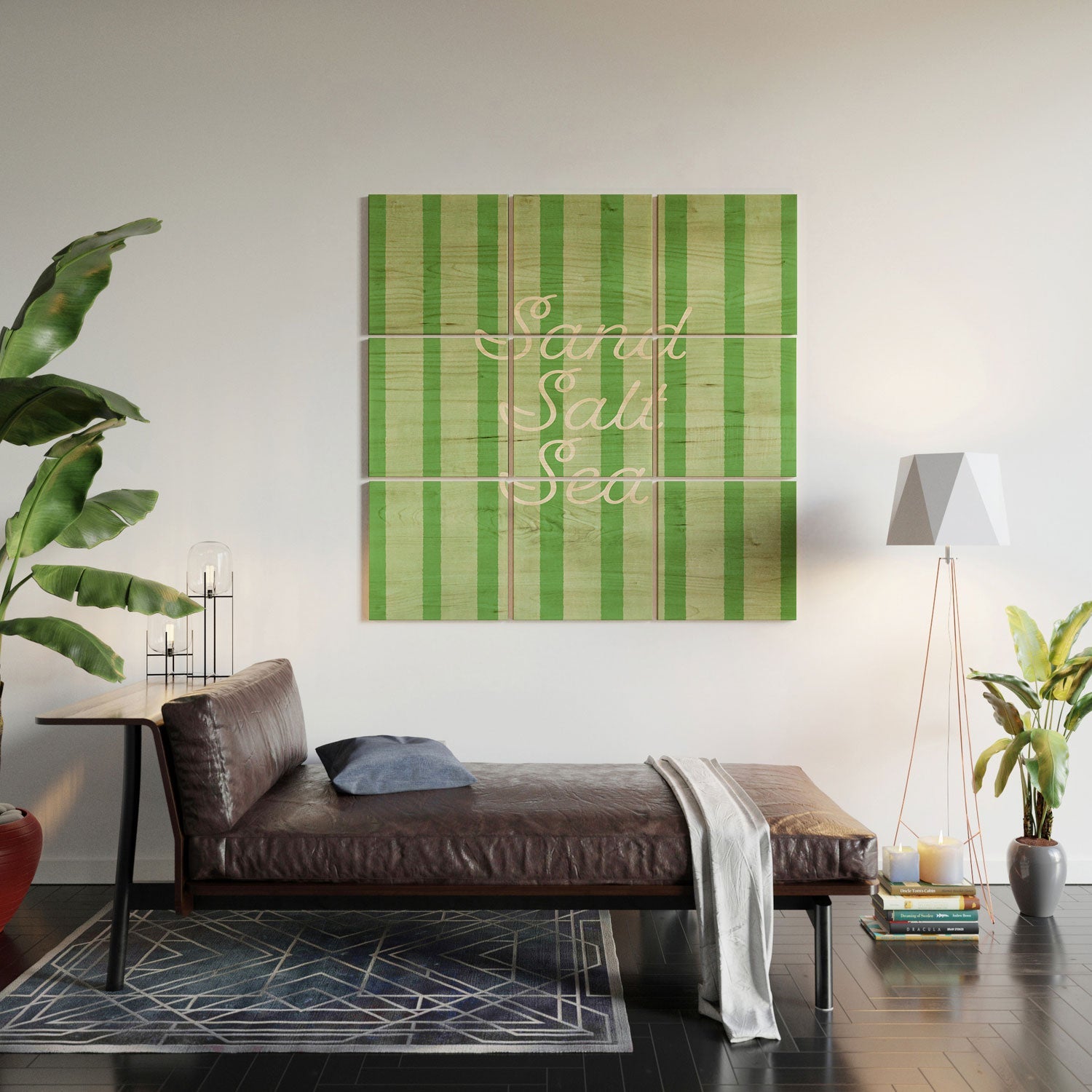 DENY Designs sand salt sea Wood Wall Mural