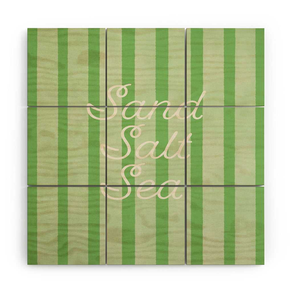 DENY Designs sand salt sea Wood Wall Mural