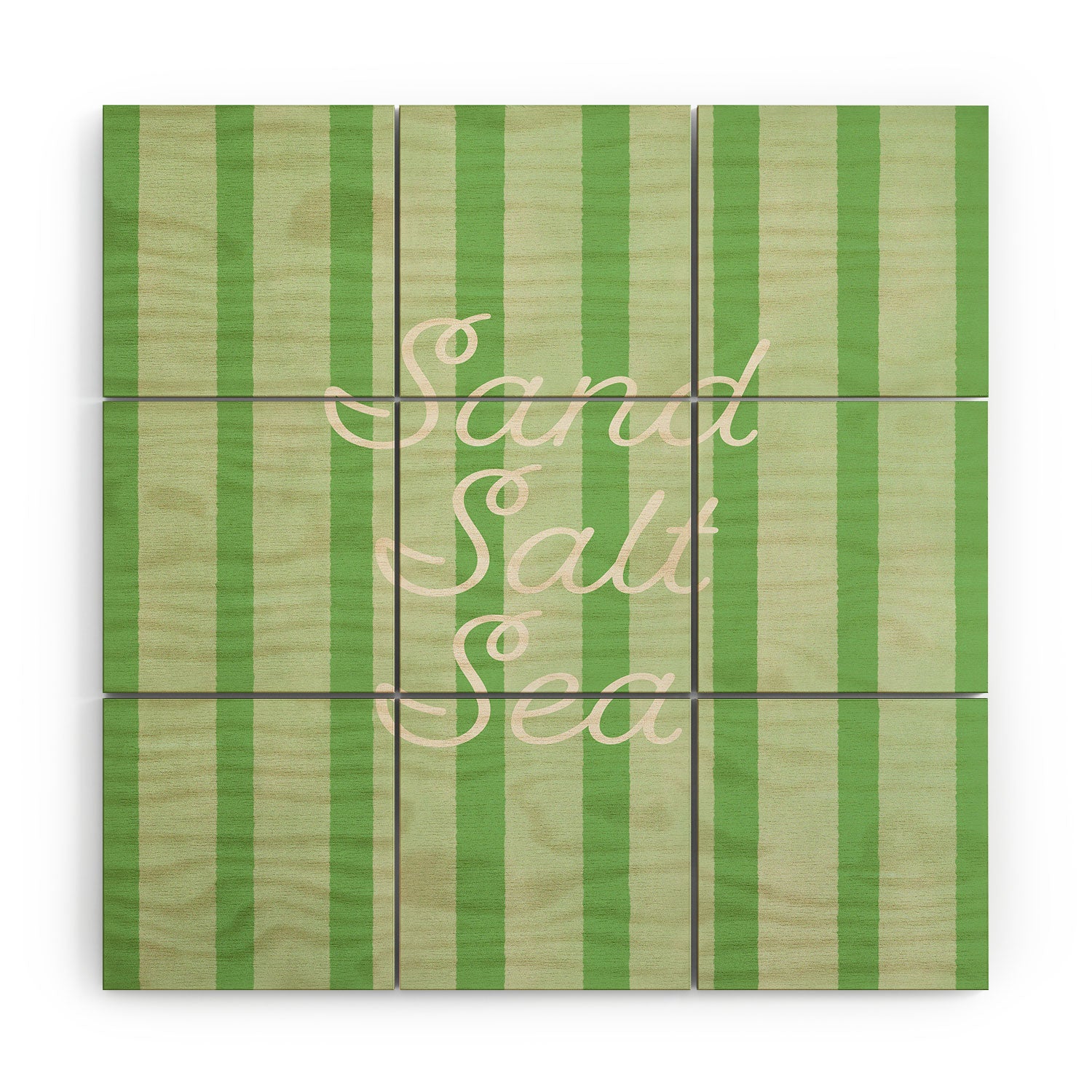DENY Designs sand salt sea Wood Wall Mural