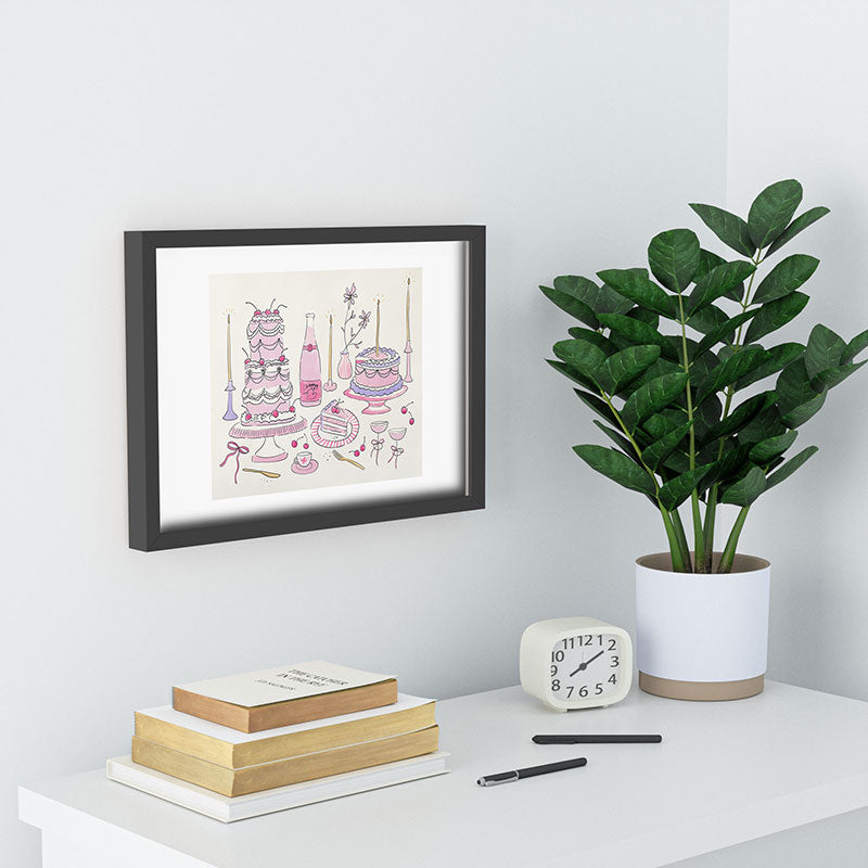 DENY Designs southeast preppy afternoon tea Recessed Framing Rectangle