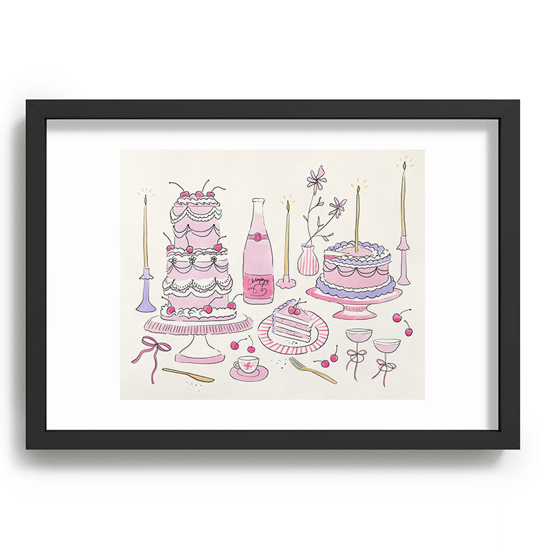 DENY Designs southeast preppy afternoon tea Recessed Framing Rectangle