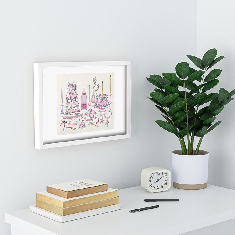DENY Designs southeast preppy afternoon tea Recessed Framing Rectangle