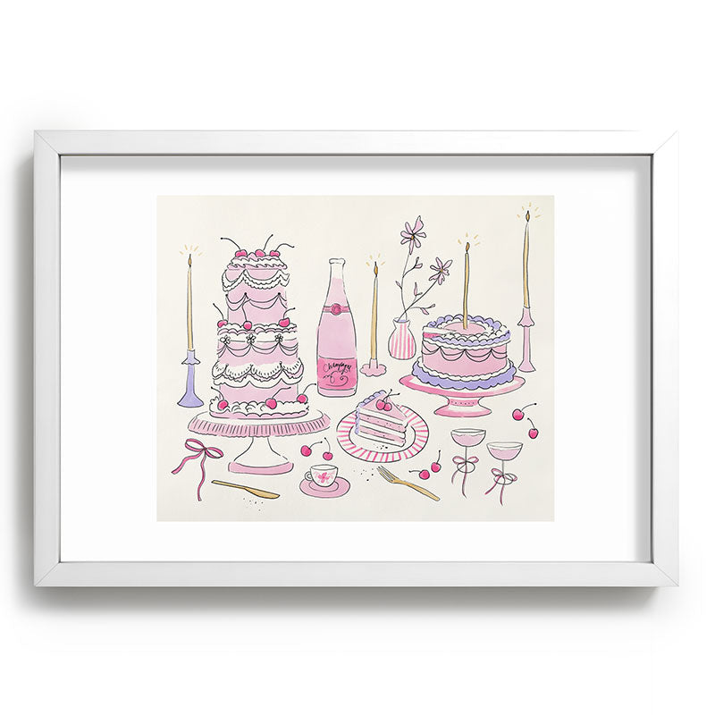 DENY Designs southeast preppy afternoon tea Recessed Framing Rectangle