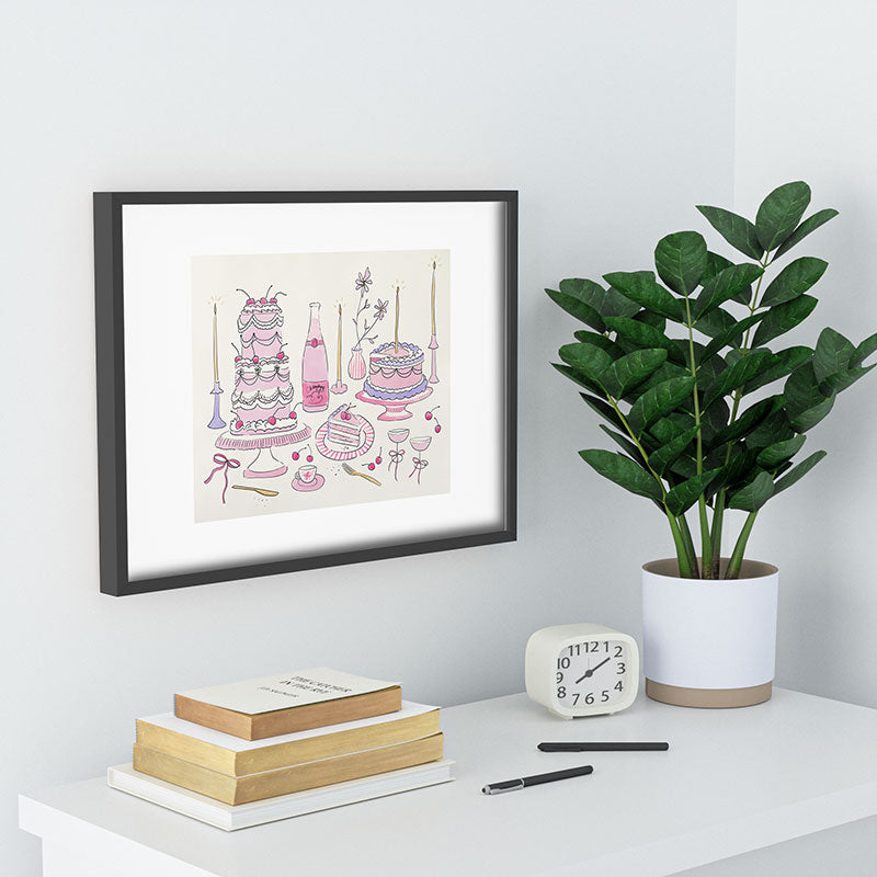 DENY Designs southeast preppy afternoon tea Recessed Framing Rectangle