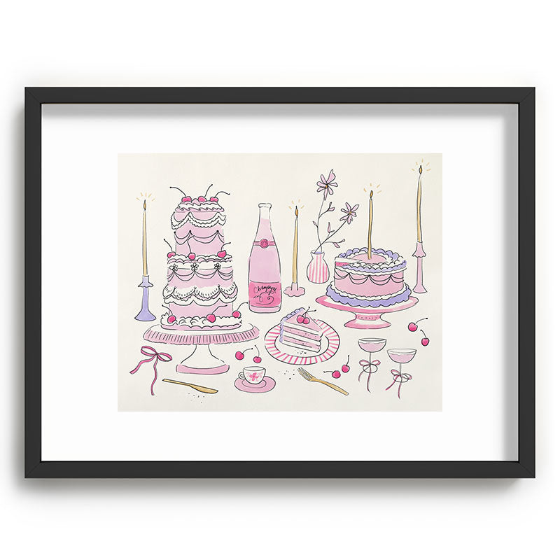DENY Designs southeast preppy afternoon tea Recessed Framing Rectangle