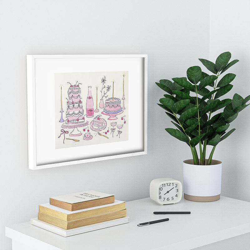DENY Designs southeast preppy afternoon tea Recessed Framing Rectangle