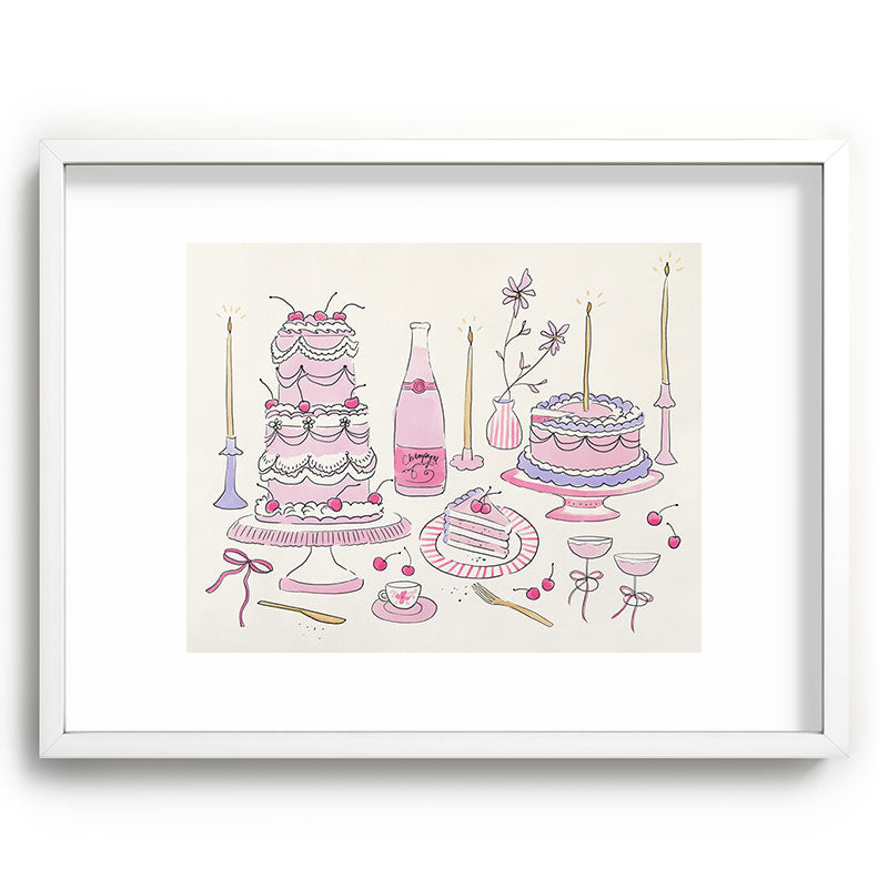 DENY Designs southeast preppy afternoon tea Recessed Framing Rectangle