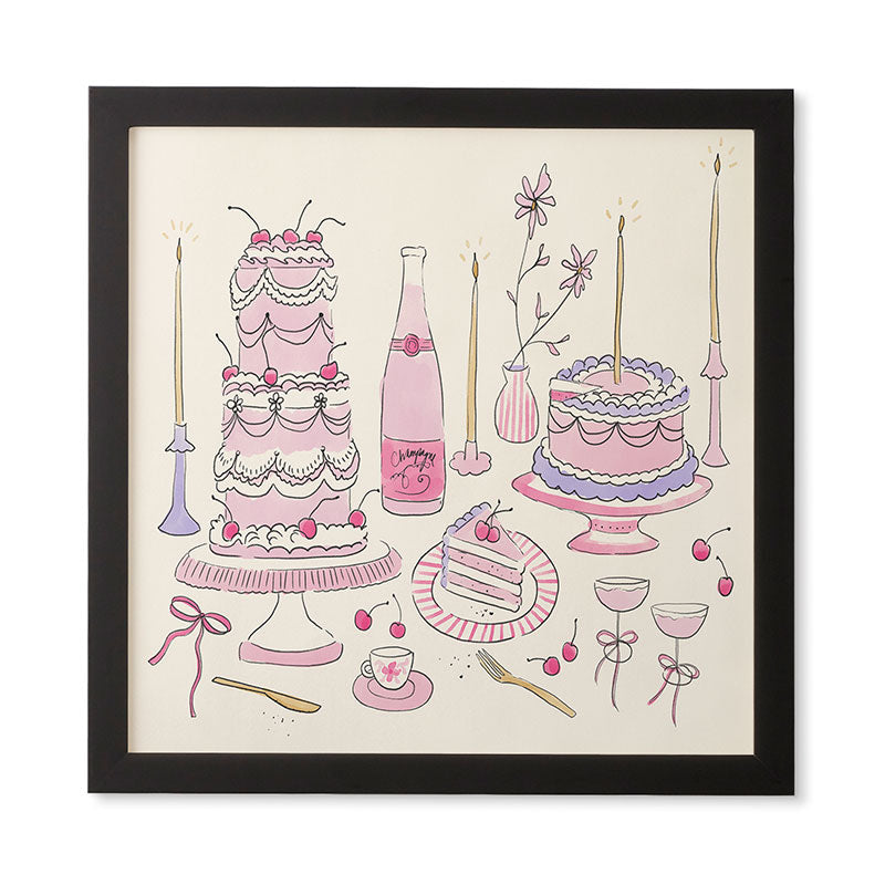 DENY Designs southeast preppy afternoon tea Framed Wall Art