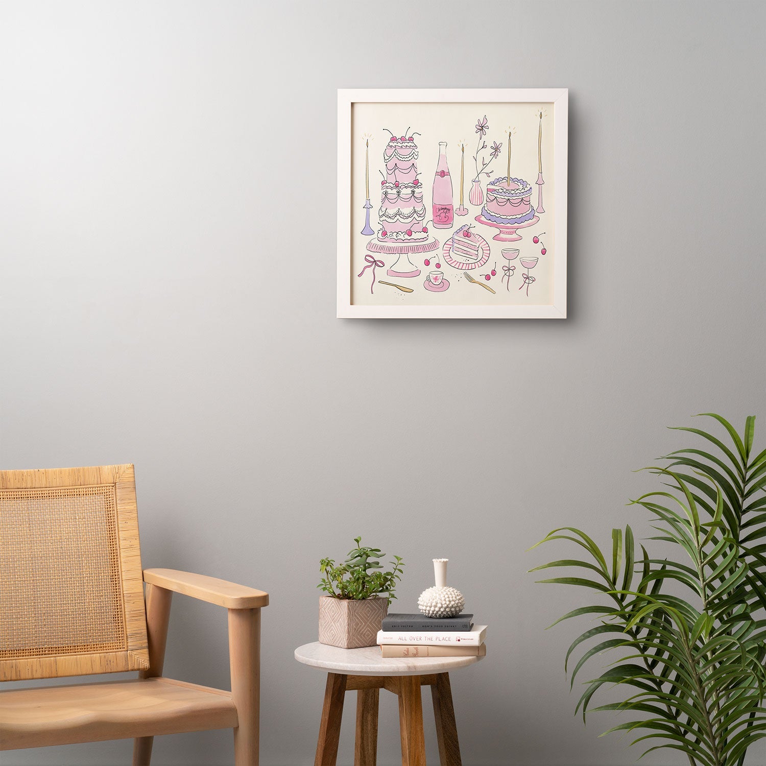 DENY Designs southeast preppy afternoon tea Framed Wall Art
