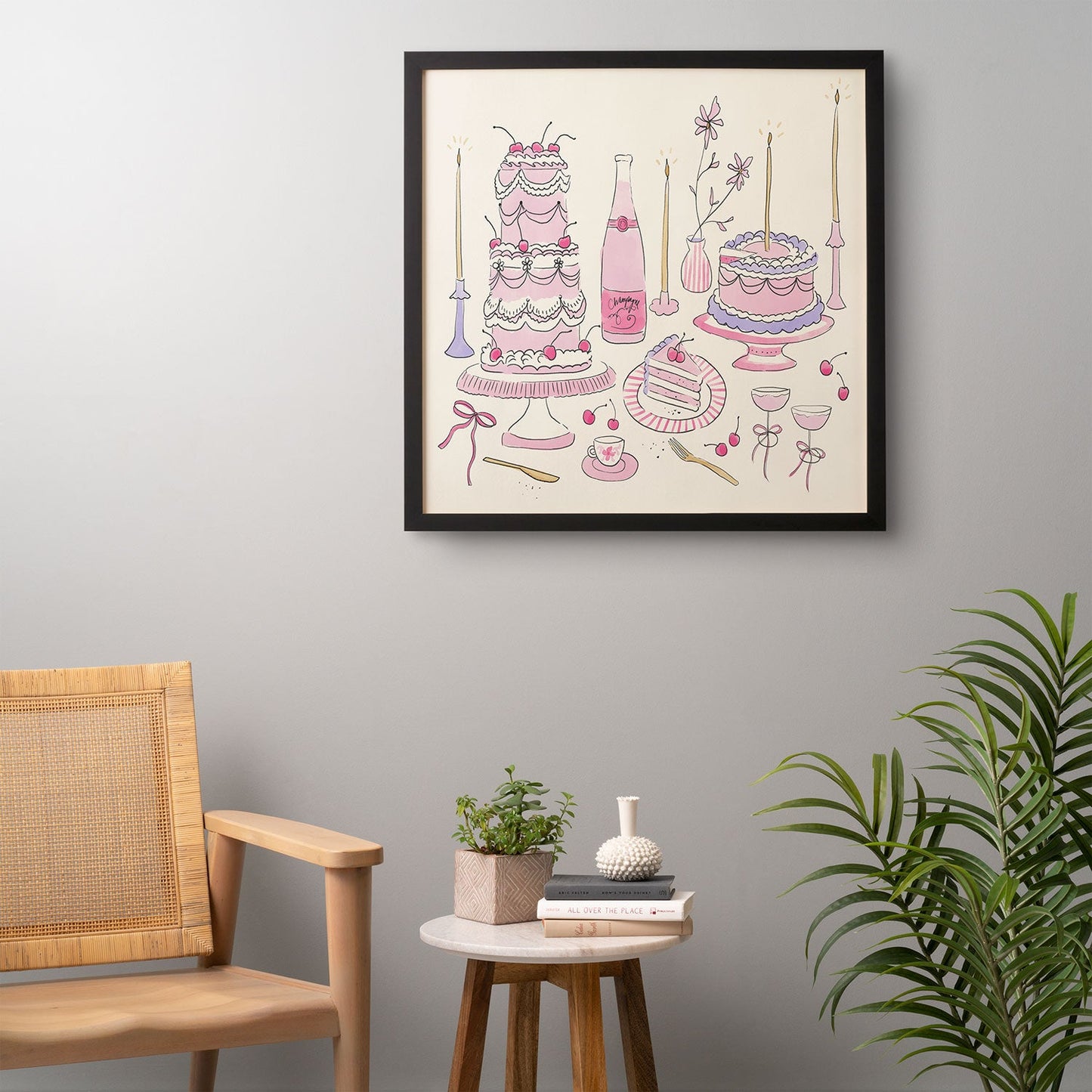 DENY Designs southeast preppy afternoon tea Framed Wall Art