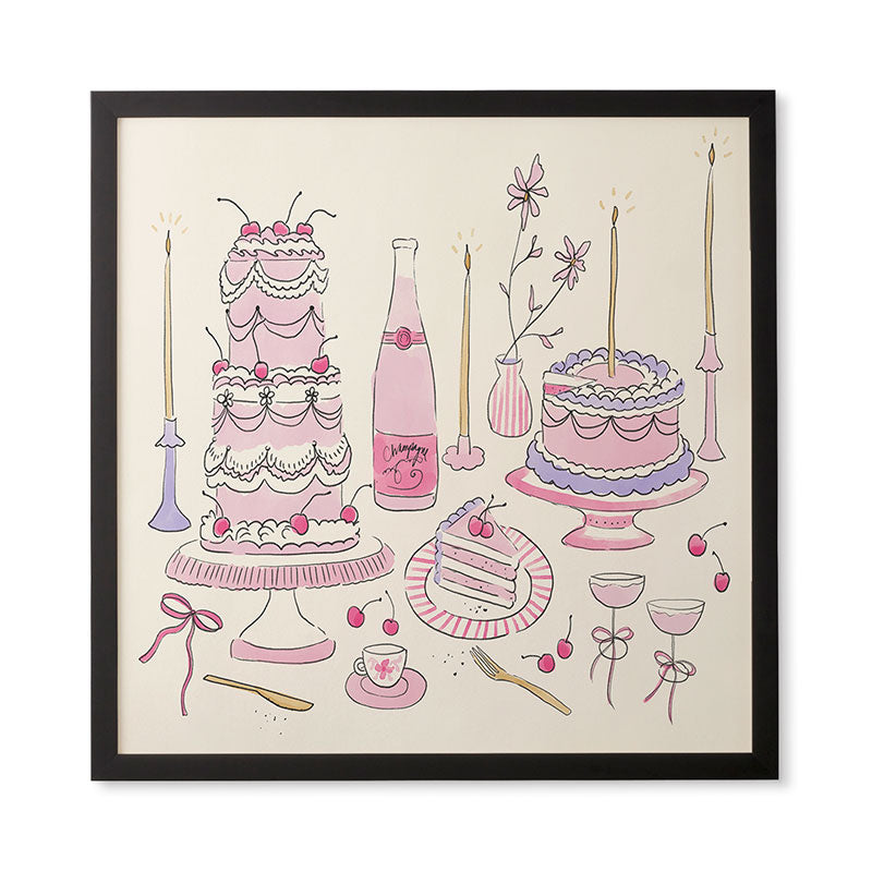DENY Designs southeast preppy afternoon tea Framed Wall Art