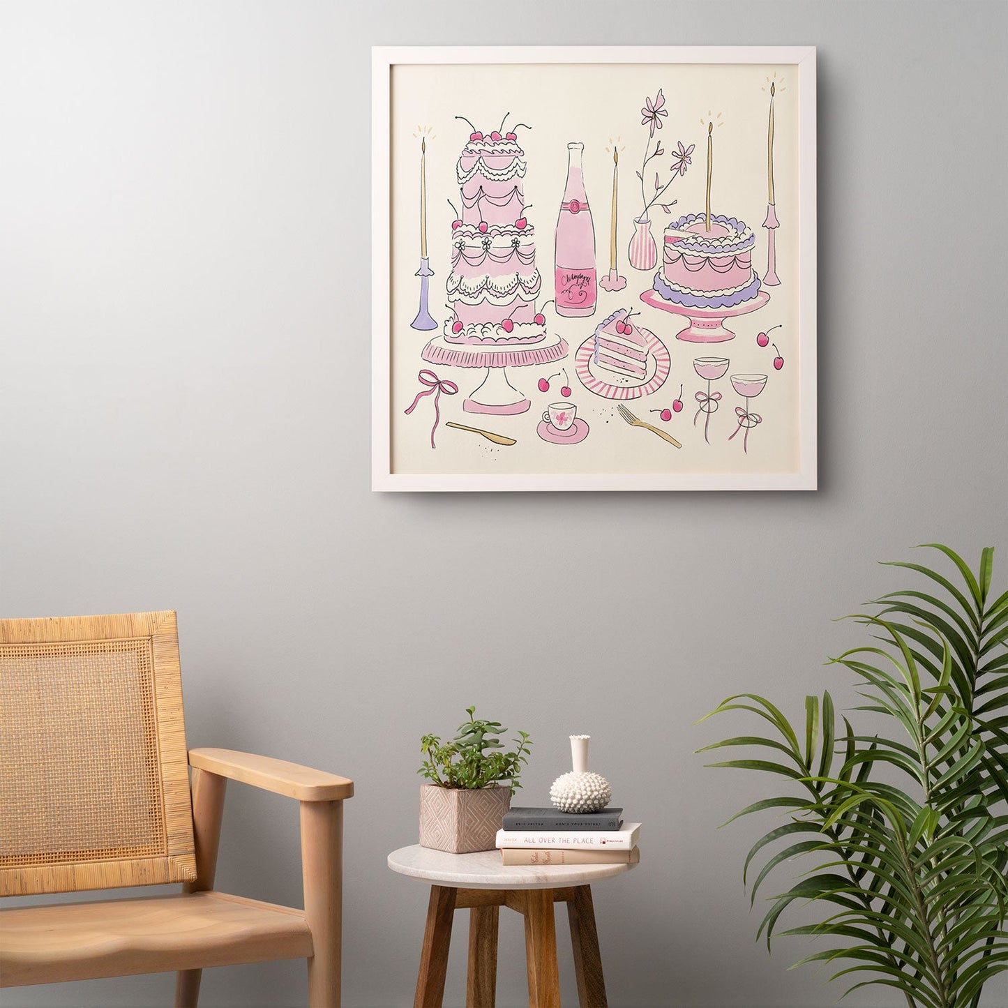 DENY Designs southeast preppy afternoon tea Framed Wall Art