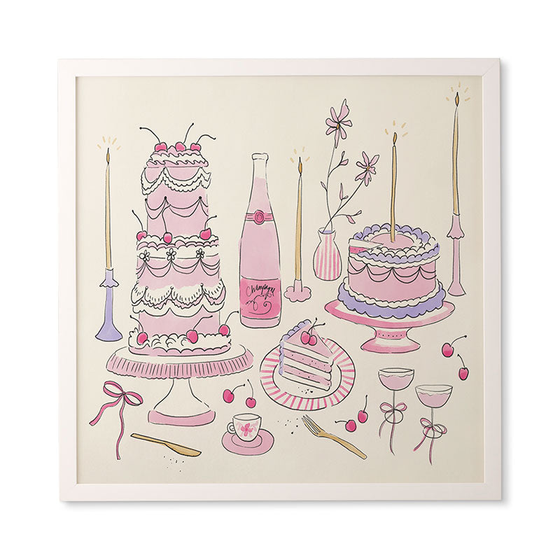 DENY Designs southeast preppy afternoon tea Framed Wall Art