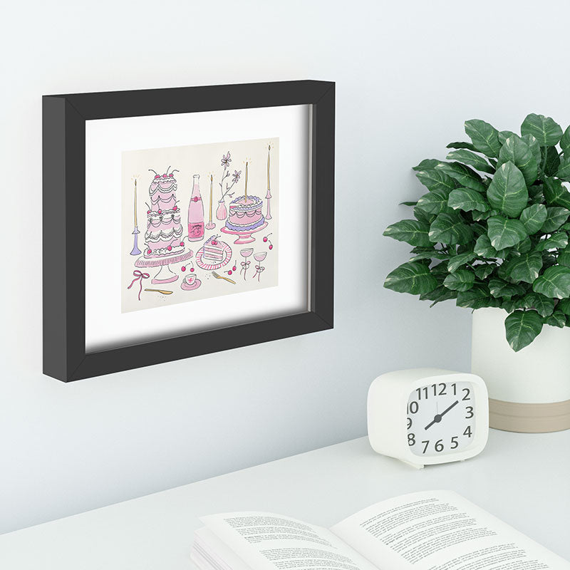 DENY Designs southeast preppy afternoon tea Recessed Framing Rectangle