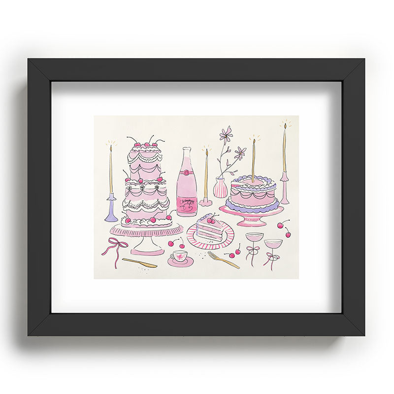 DENY Designs southeast preppy afternoon tea Recessed Framing Rectangle