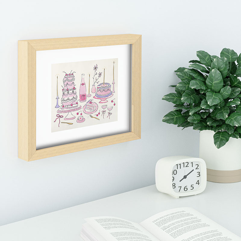 DENY Designs southeast preppy afternoon tea Recessed Framing Rectangle