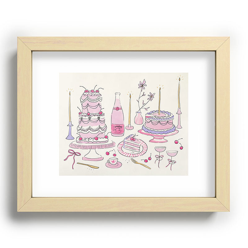 DENY Designs southeast preppy afternoon tea Recessed Framing Rectangle