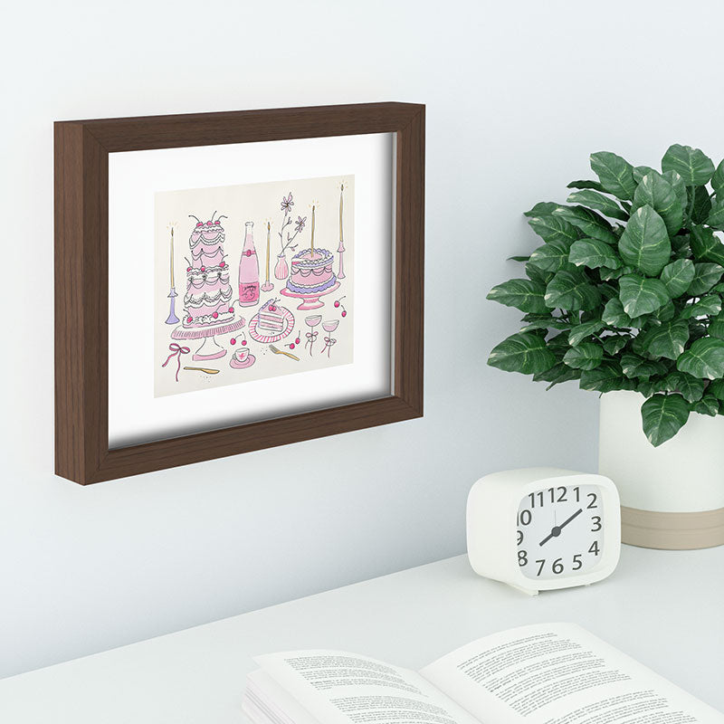DENY Designs southeast preppy afternoon tea Recessed Framing Rectangle