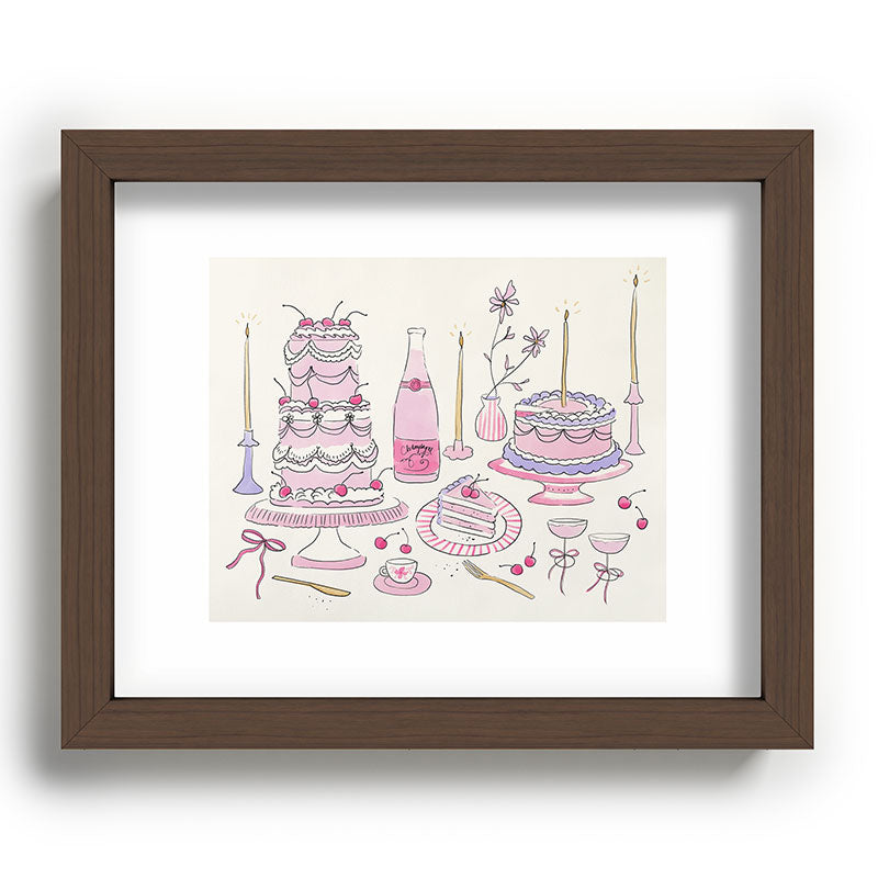DENY Designs southeast preppy afternoon tea Recessed Framing Rectangle