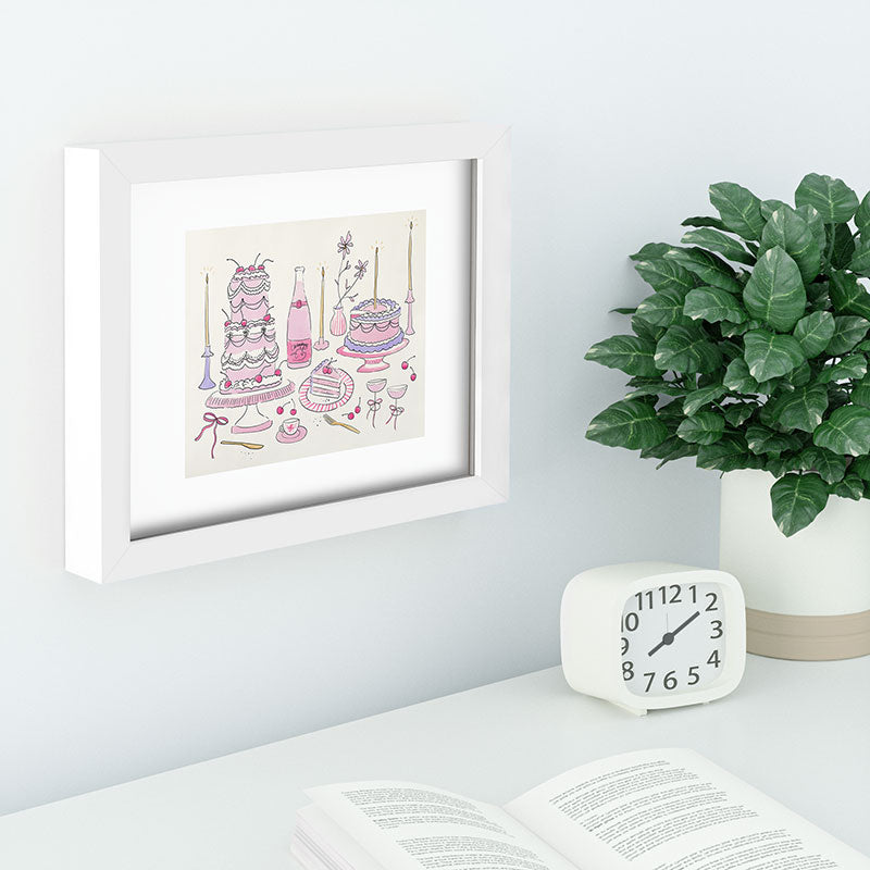 DENY Designs southeast preppy afternoon tea Recessed Framing Rectangle