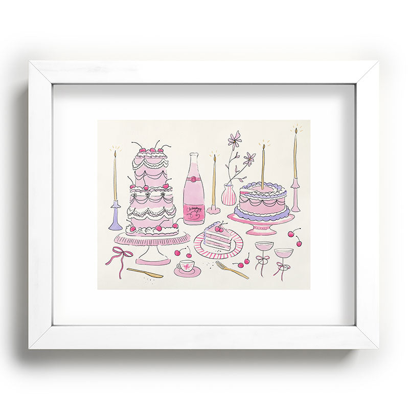 DENY Designs southeast preppy afternoon tea Recessed Framing Rectangle
