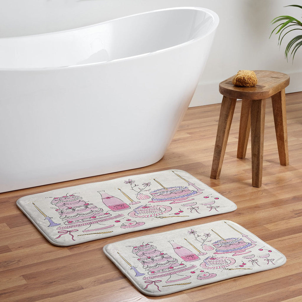 DENY Designs southeast preppy afternoon tea Memory Foam Bath Mat