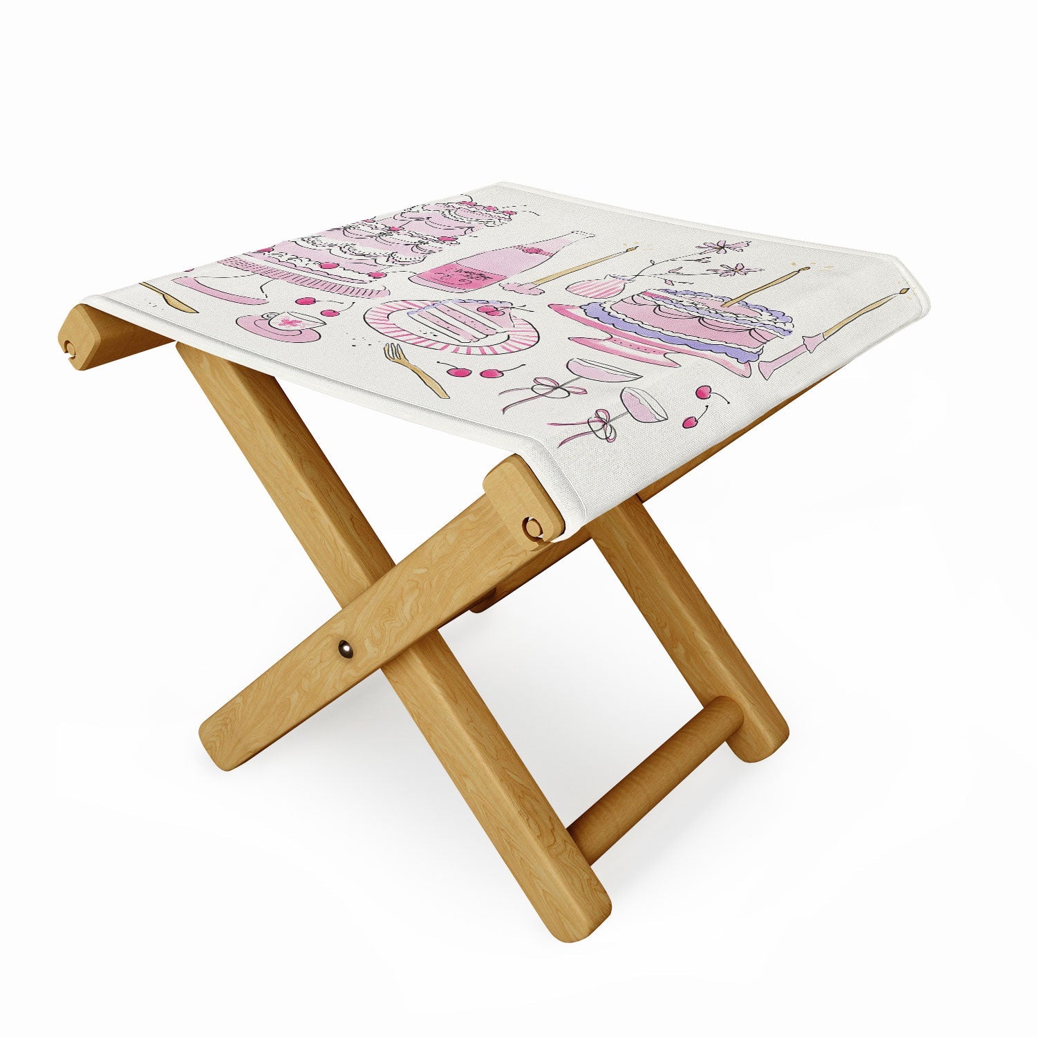 DENY Designs southeast preppy afternoon tea Folding Stool