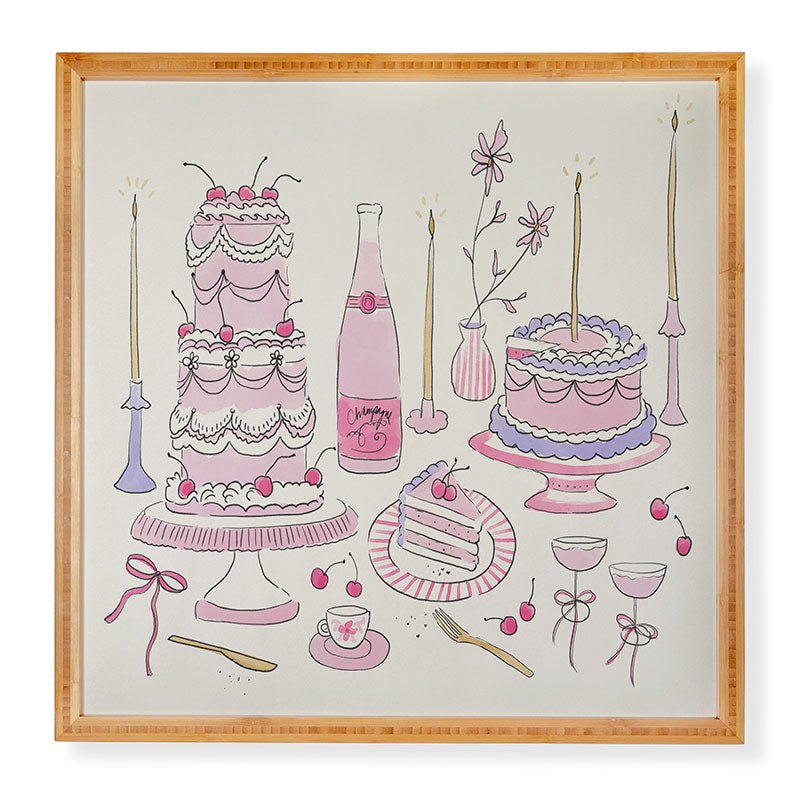 DENY Designs southeast preppy afternoon tea Framed Wall Art