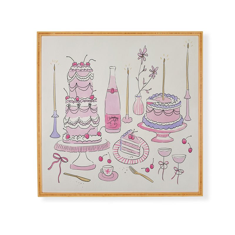 DENY Designs southeast preppy afternoon tea Framed Wall Art