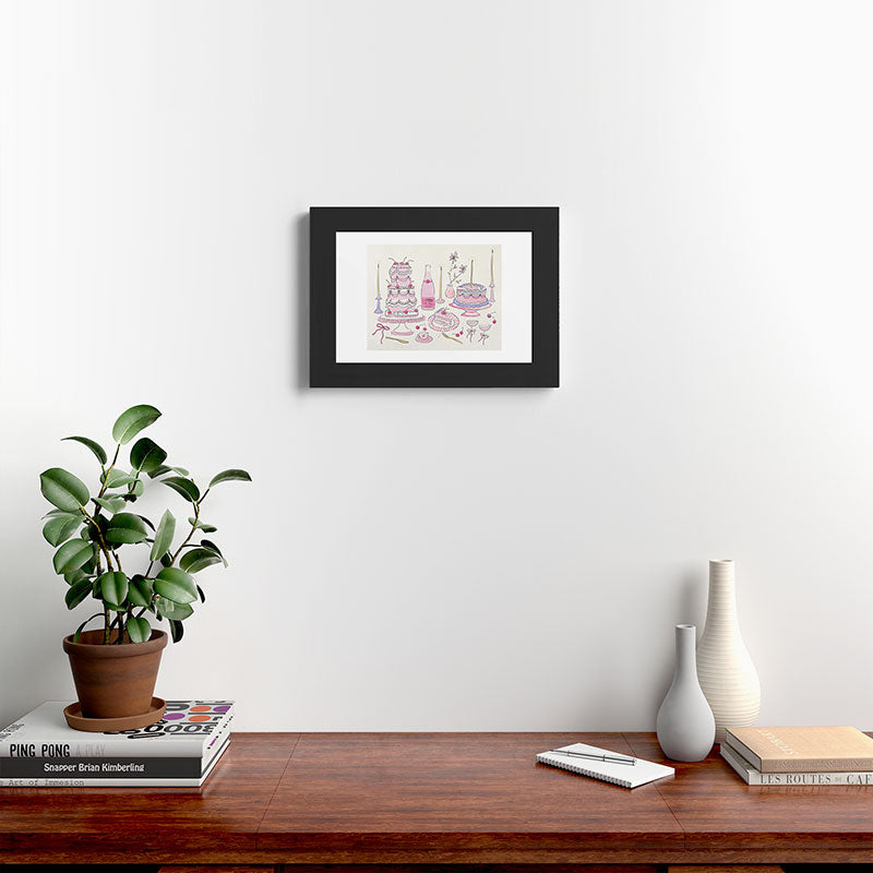 DENY Designs southeast preppy afternoon tea Framed Art Print
