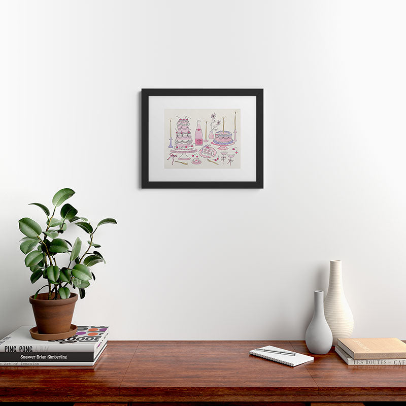 DENY Designs southeast preppy afternoon tea Framed Art Print