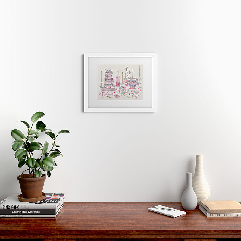 DENY Designs southeast preppy afternoon tea Framed Art Print