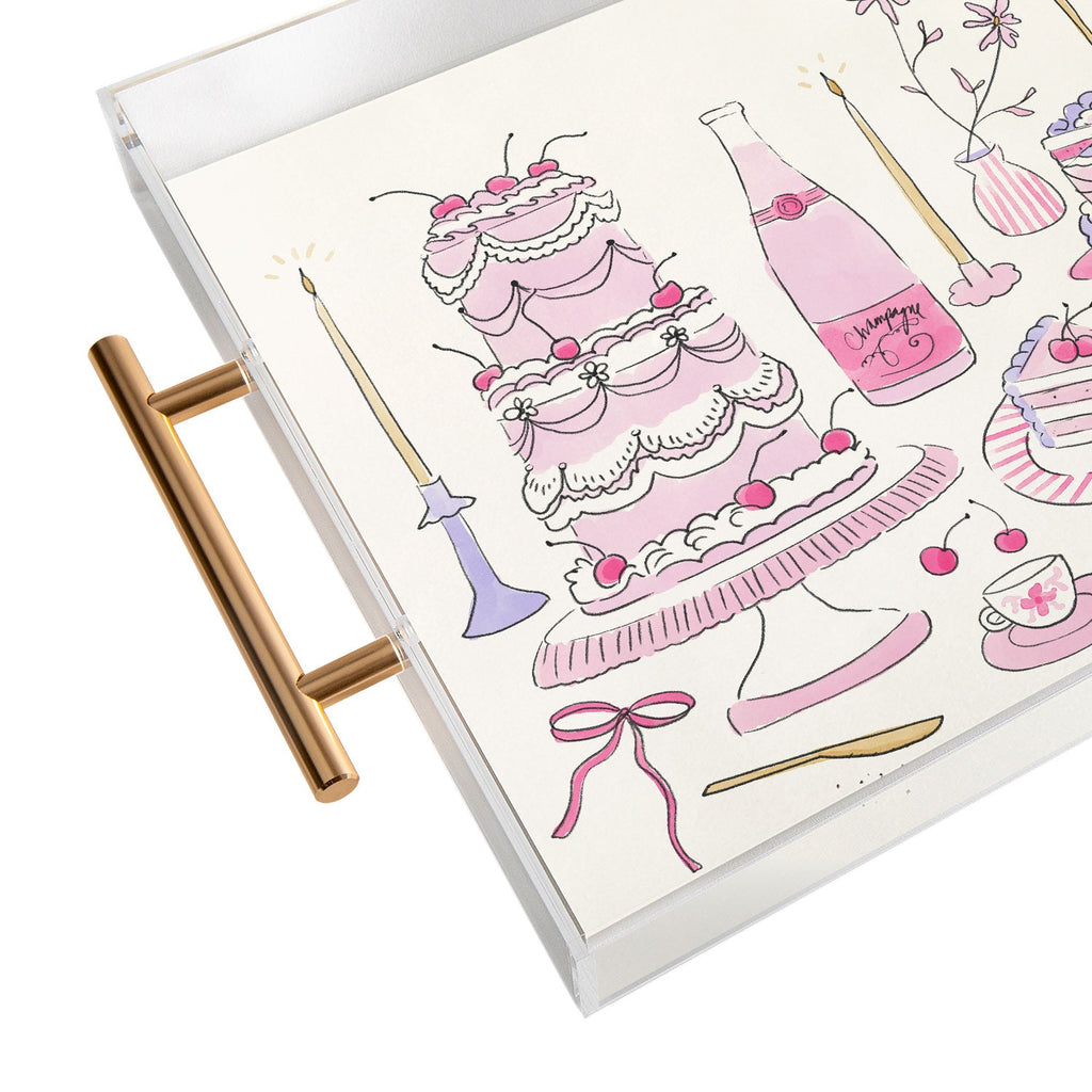 DENY Designs southeast preppy afternoon tea Acrylic Tray
