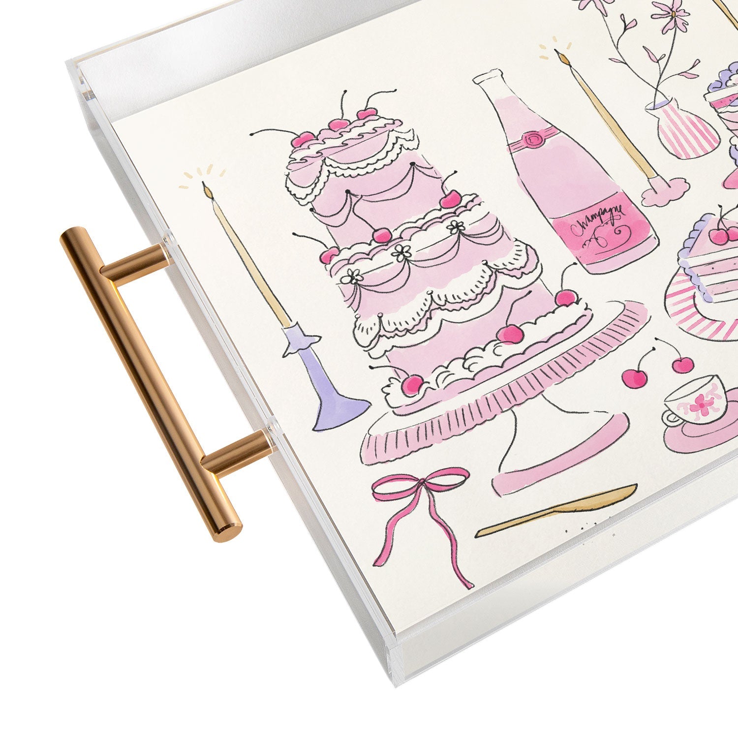DENY Designs southeast preppy afternoon tea Acrylic Tray