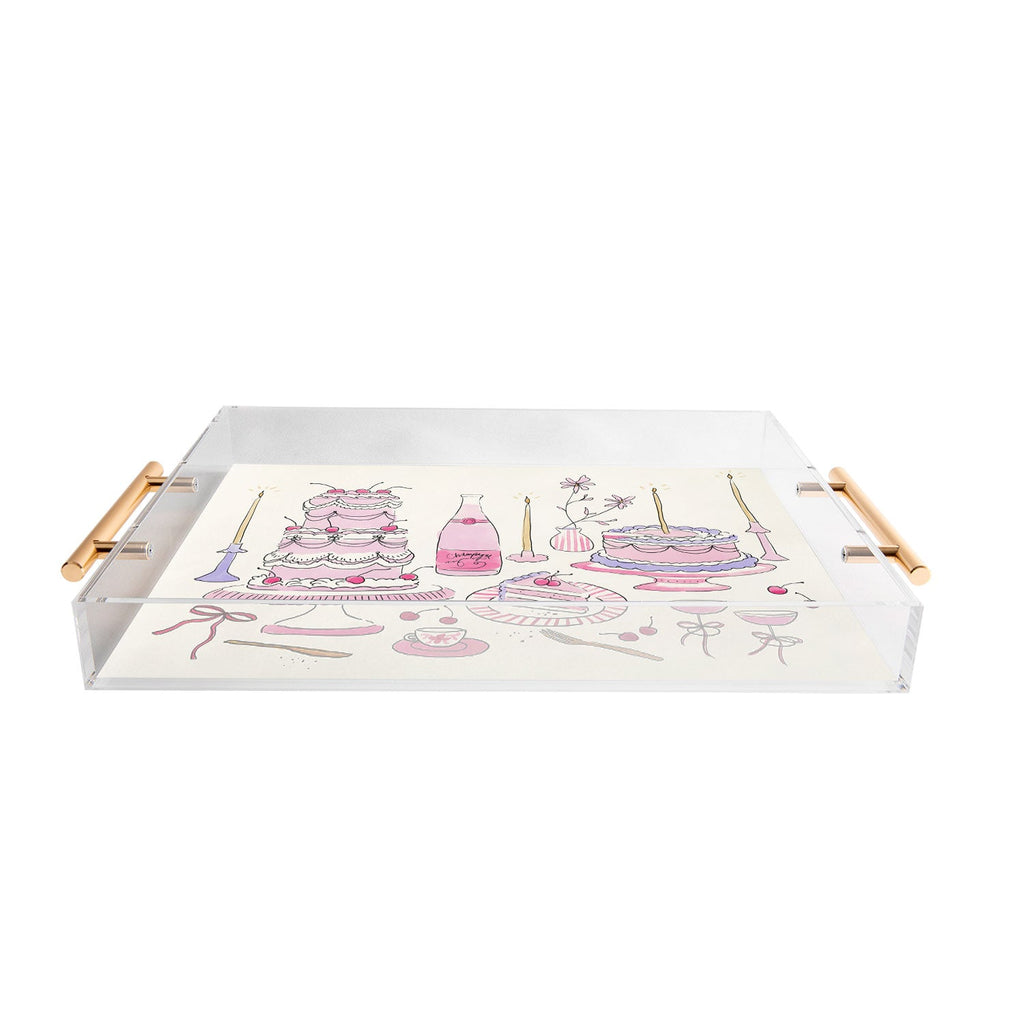DENY Designs southeast preppy afternoon tea Acrylic Tray