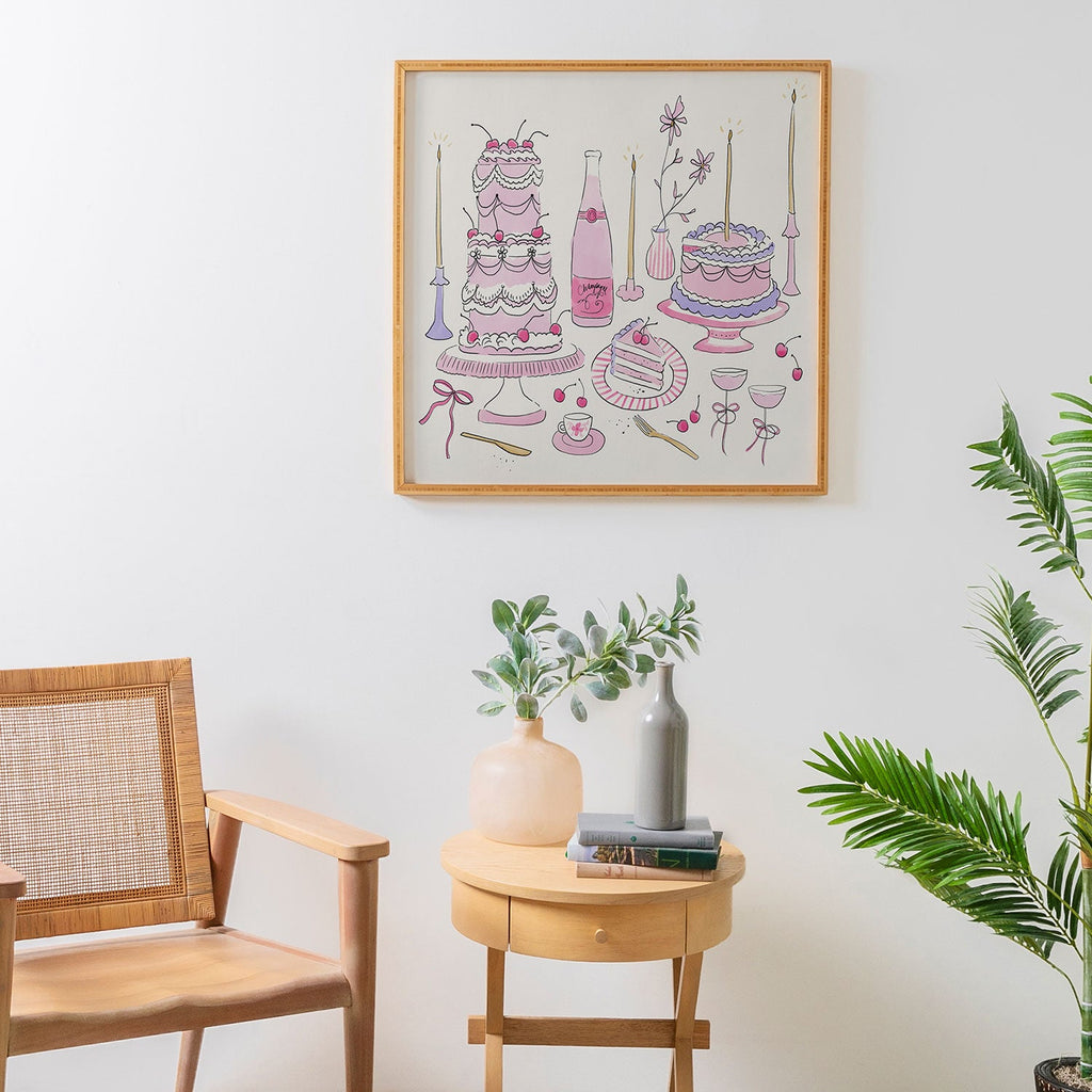 DENY Designs southeast preppy afternoon tea Framed Wall Art