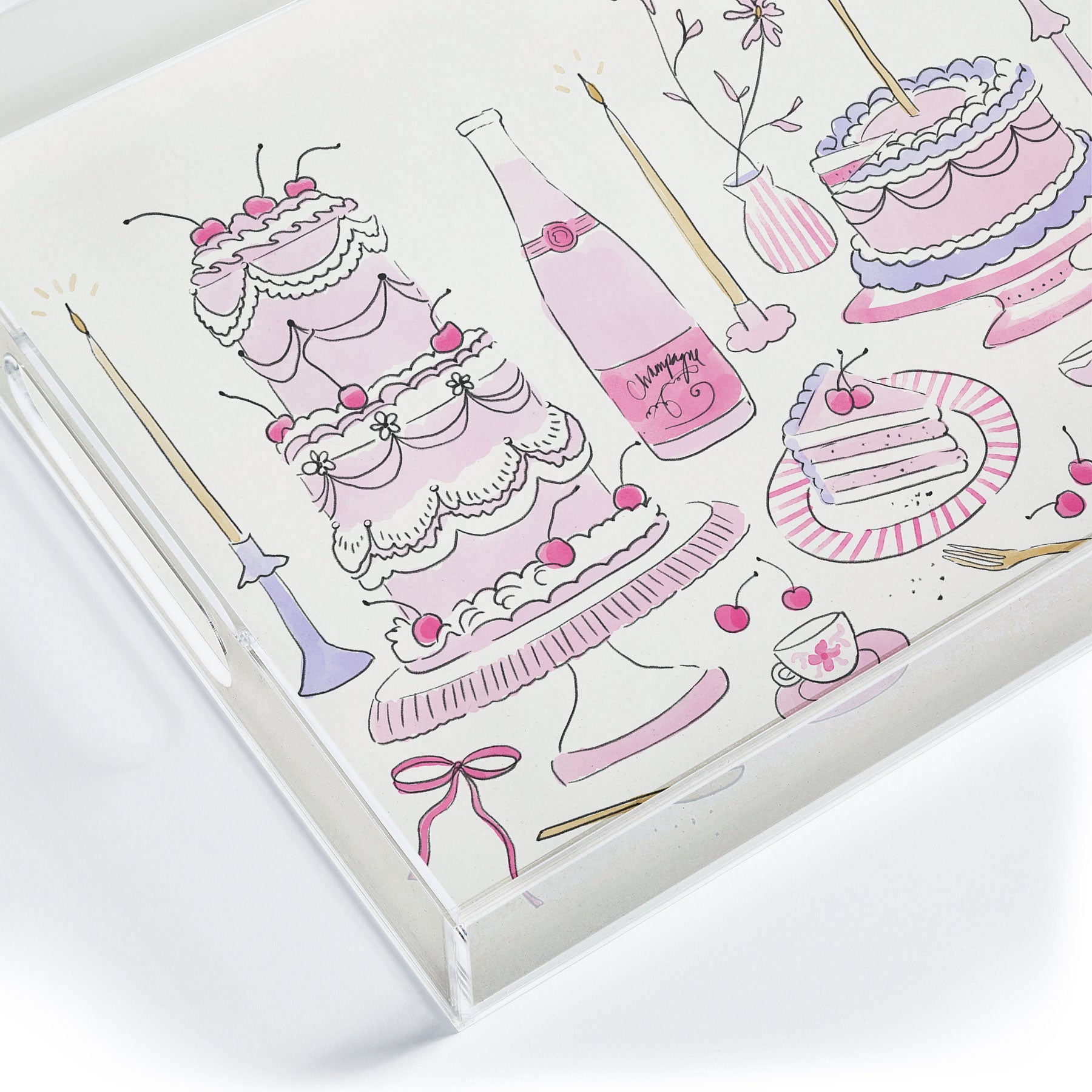 DENY Designs southeast preppy afternoon tea Acrylic Tray
