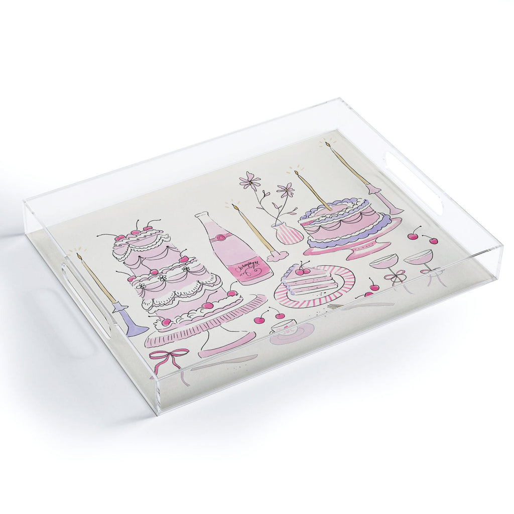 DENY Designs southeast preppy afternoon tea Acrylic Tray