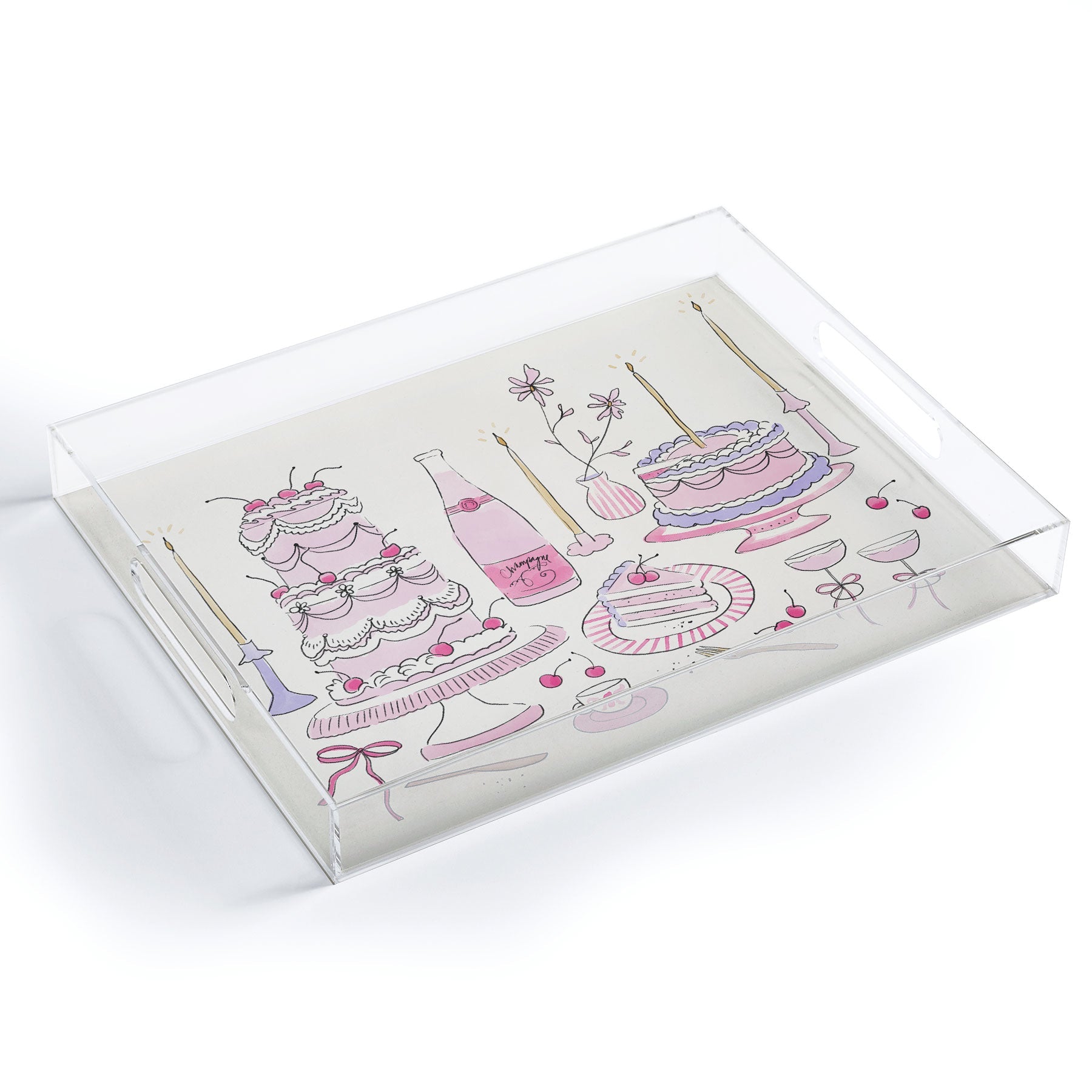 DENY Designs southeast preppy afternoon tea Acrylic Tray
