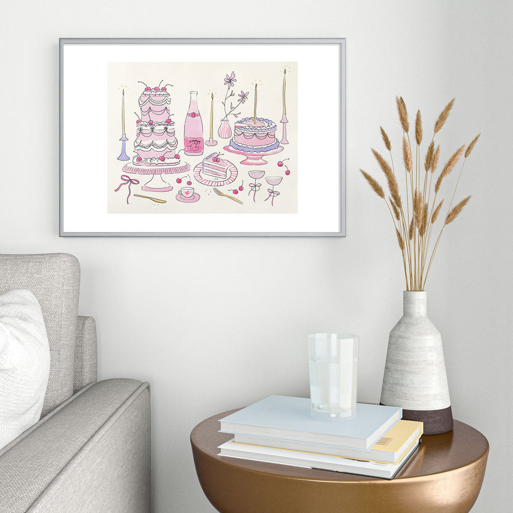 DENY Designs southeast preppy afternoon tea Metal Framed Art Print