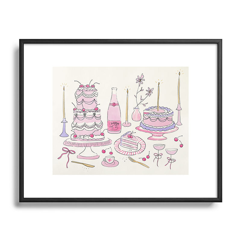 DENY Designs southeast preppy afternoon tea Metal Framed Art Print