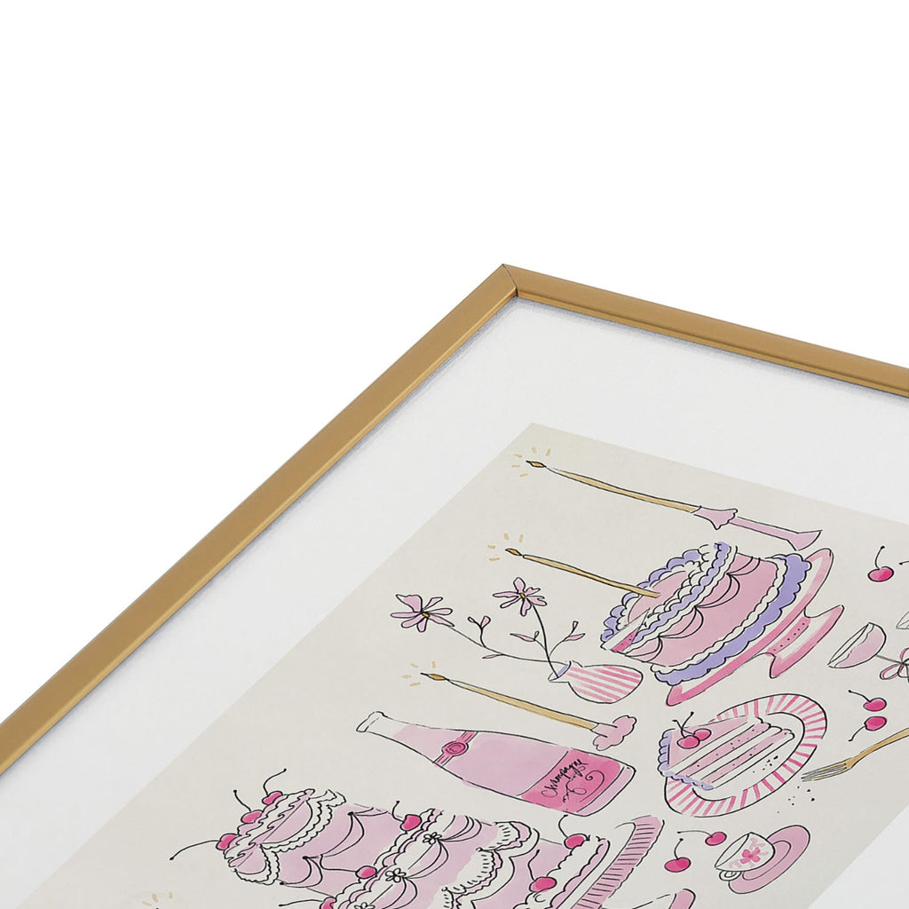 DENY Designs southeast preppy afternoon tea Metal Framed Art Print