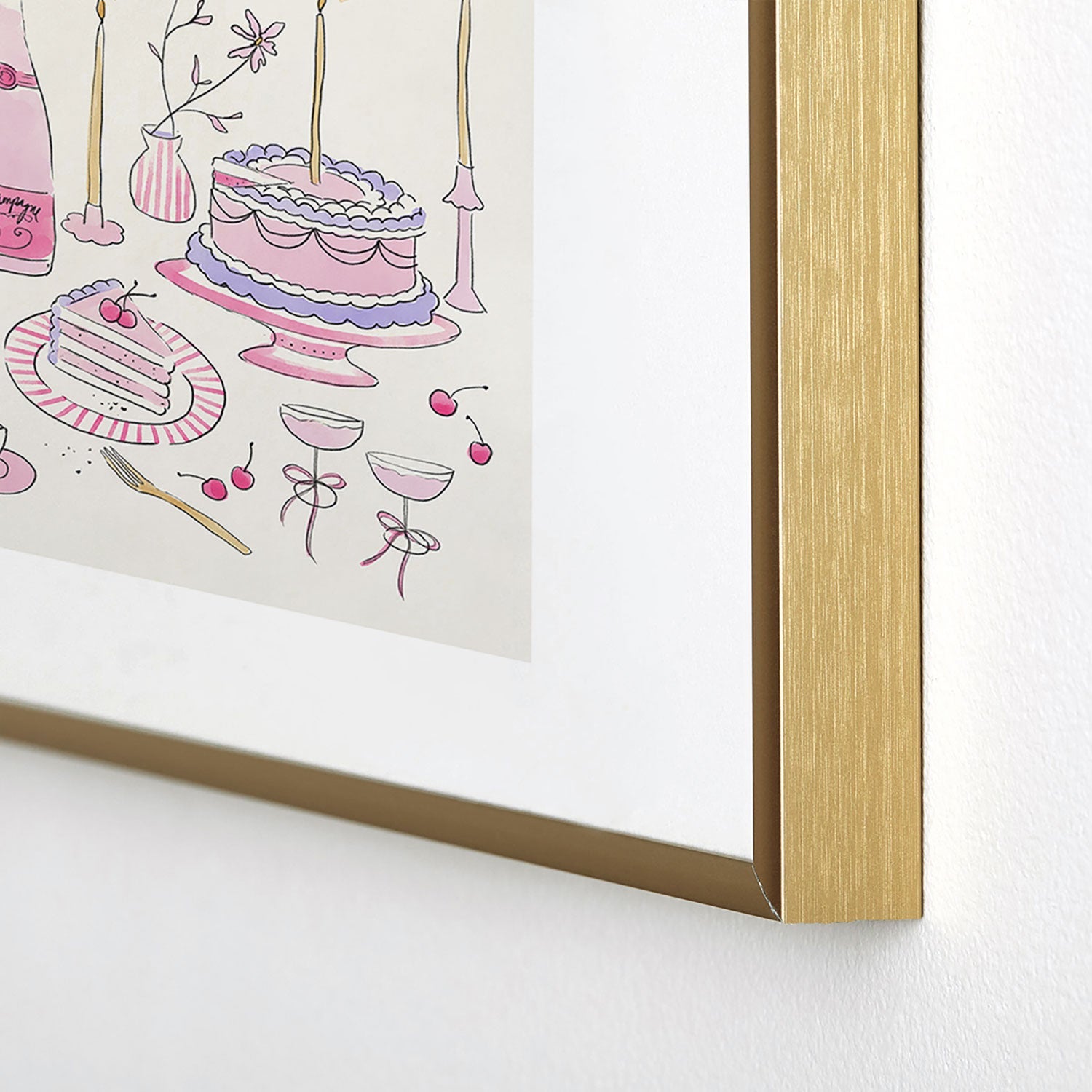 DENY Designs southeast preppy afternoon tea Metal Framed Art Print