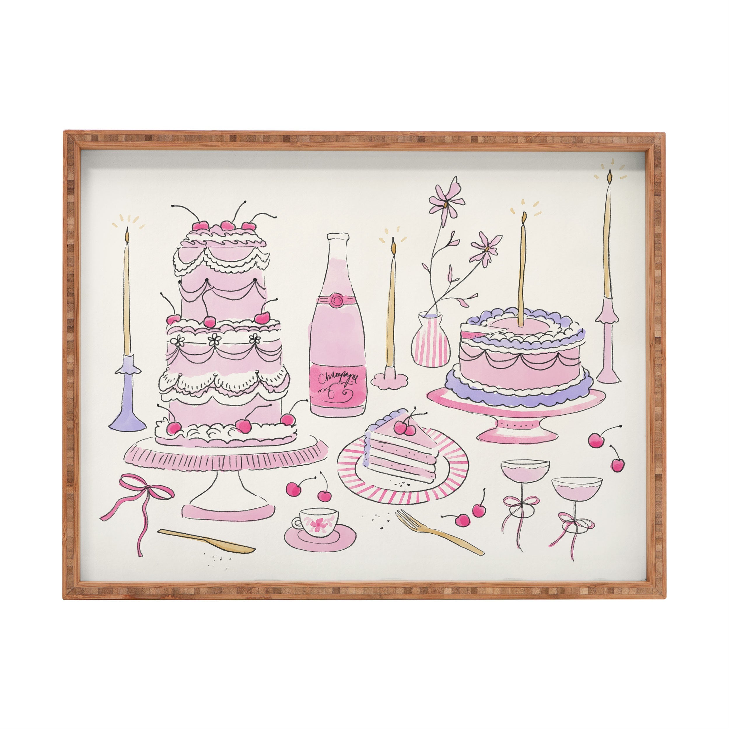 DENY Designs southeast preppy afternoon tea Rectangular Tray