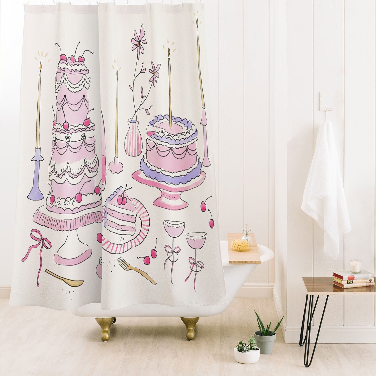 DENY Designs southeast preppy afternoon tea Shower Curtain