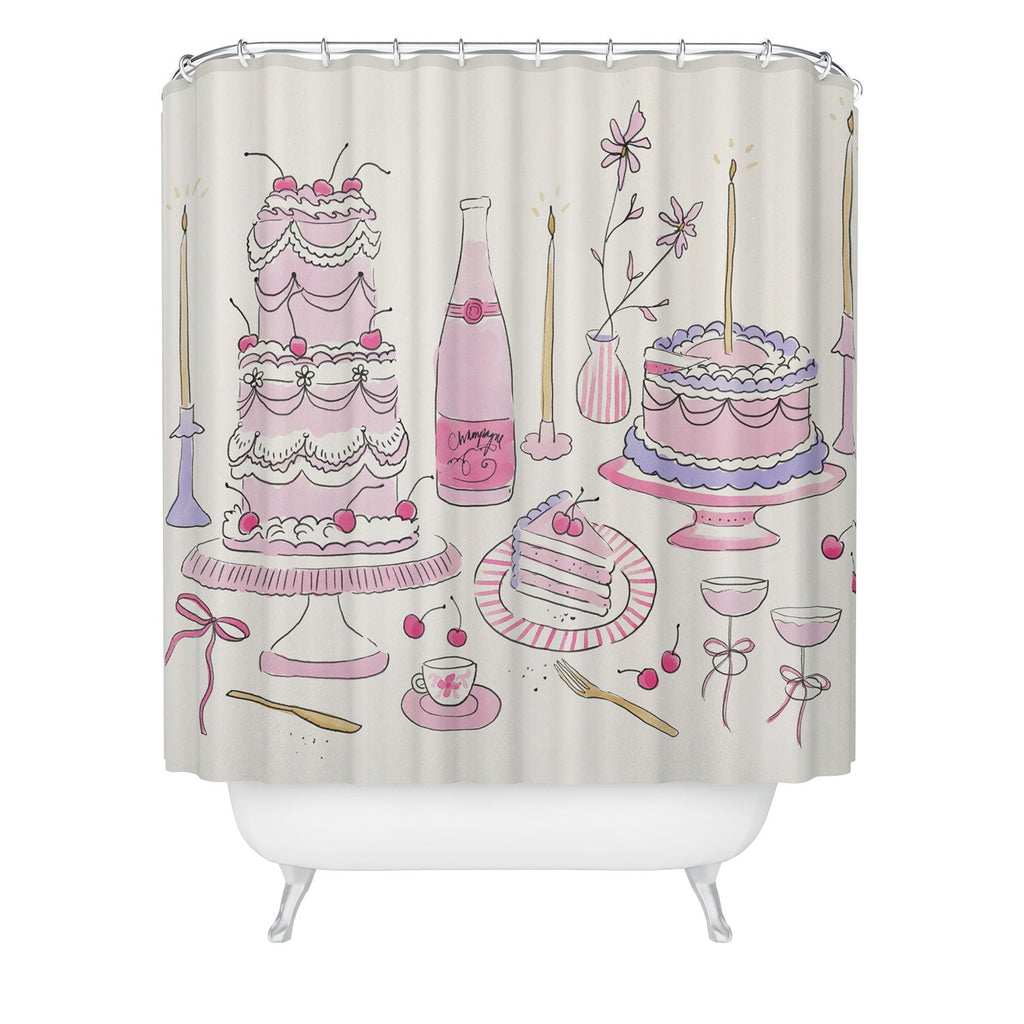 DENY Designs southeast preppy afternoon tea Shower Curtain