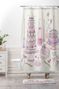 DENY Designs southeast preppy afternoon tea Shower Curtain And Mat