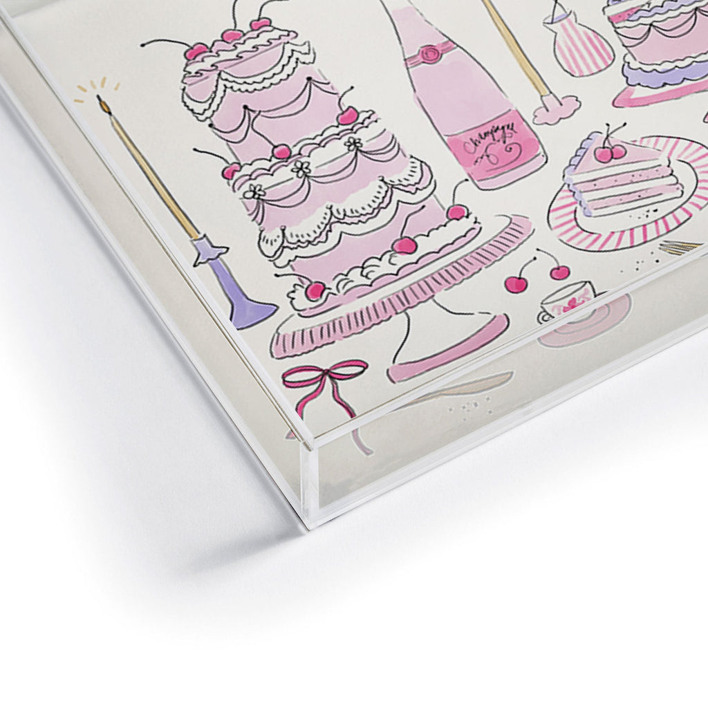 DENY Designs southeast preppy afternoon tea Acrylic Tray