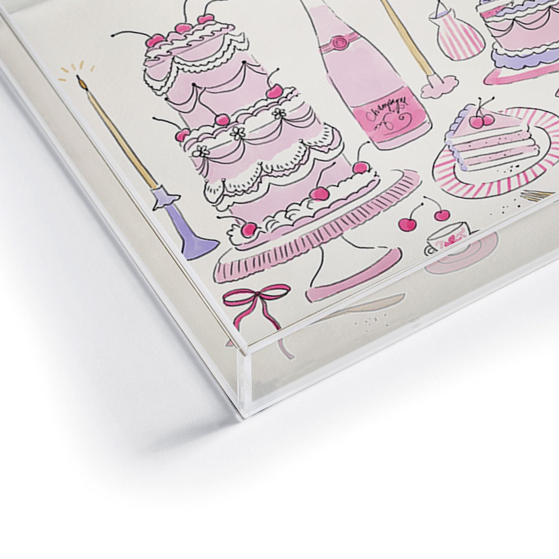 DENY Designs southeast preppy afternoon tea Acrylic Tray